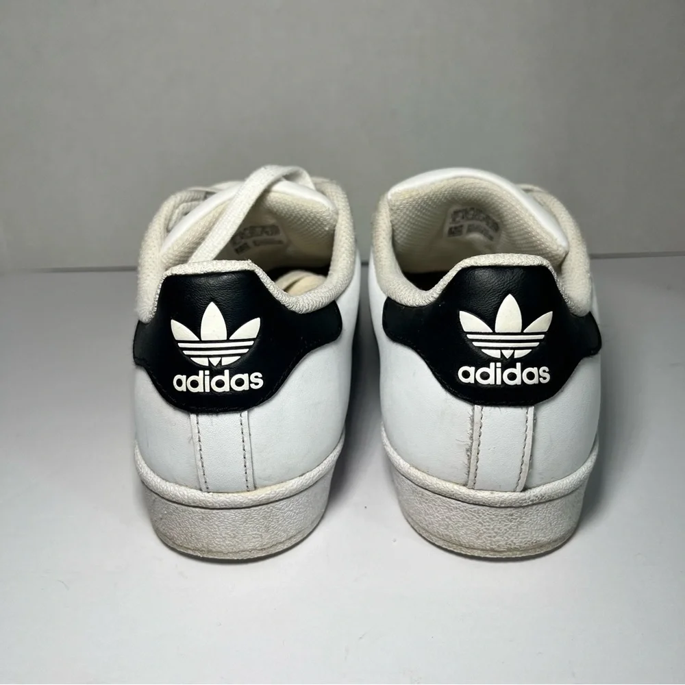 Adidas Superstar Originals Core White Black Low Leather Skateboard Gold Men's 6